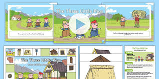 1 thick piece of cardboard to serve as the foundation for each team's house. Three Little Pig House Building Game Eyfs Adult Input Plan Resource Pack