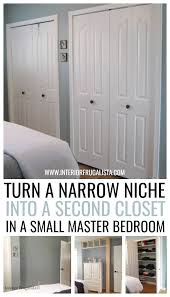 Or, you can add pendant lights to your closet if you would prefer to have various fixtures illuminated throughout the room. How To Turn A Narrow Niche Into A Closet Interior Frugalista