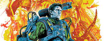 Bill cage, a soldier in a futuristic war against. Edge Of Tomorrow Screenprint On Behance