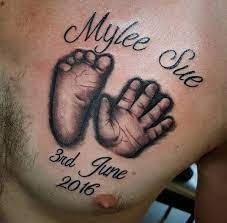 Baby Handprint Tattoo By Cindy May Baby Tattoos Baby Hand Print Tattoo Baby Memorial Tattoos