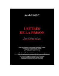 Exercices sur les genres théâtraux. Lettres De La Prison Les Classiques Des Sciences Sociales Uqac