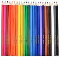 School Smart Colored Pencils, Assorted Colors, Pack of 24