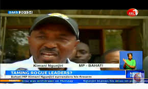 Kimani ngunjiri speaking against the bbi rush said, even though he supports ruto, he has his own brain to decide what's good for his constituents! Kbc Channel1 News On Twitter Bahati Member Of Parliament Kimani Ngunjiri Has Surrendered His Firearms To Officials At The Dci Headquarters In Nakuru Catoachienga Bentroynjue Kbcnewshour Hm Https T Co Wwbtjlgltn