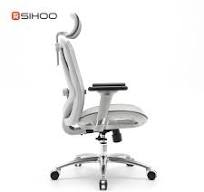 Graue Farbe M57 Sihoo Bürostuhl Full Mesh Lift Ergonomischer Chef BIFMA  Stuhl mit Fuß stütze