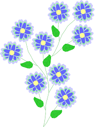Purple, blue and white flowers. Blue Flowers Clipart Free Download Transparent Png Creazilla