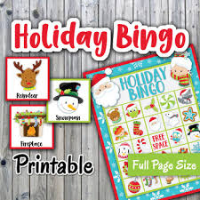 Using picmonkey, we share how to create a custom diy holiday bingo card. Holiday Bingo Cards And Memory Game Christmas Bingo Printable 30 Cards