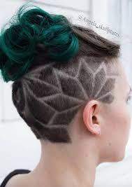 A great haircut idea for medium length hair. 54 Badass Undercut Hair Tattoos For Women In 2021 Glowsly