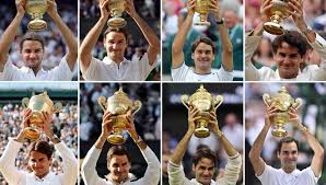 King roger federer wins record eighth wimbledon title. Inkl Roger Federer Has Renamed His 8th Wimbledon Tennis Trophy Hindustan Times