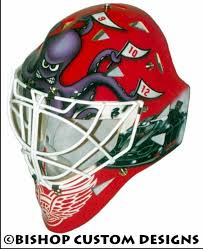 Manny Legace Detroit Red Wings Goalie Mask Hockey Goalie Football Helmets