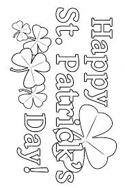 St Patrick S Day Coloring Page St Patrick S Day Crafts St Patricks Day Crafts For Kids St Patrick