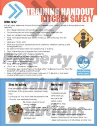 Kitchen Safety Handout Kitchen Safety Handouts Safety Awareness