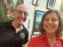 Art with heart for our river! 💧🎨 Loved being part of the “Speaking for  the River” exhibition opening