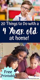 Activities For 4 Year Olds To Do At Home In 2020 4 Year Old Activities Activities For 5 Year Olds 4 Year Old Development