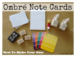 I am just curious how other people make the photo note cards they sell. How To Make Ombre Note Cards Grace And Good Eats