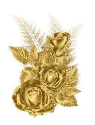 Golden Flower Flower Frame Png Golden Flower Rose Flower Png