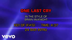 Brian Mcknight One Last Cry Karaoke Youtube