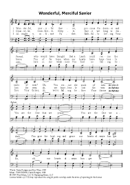 Wonderful Merciful Savior Hymn Score Hymn Sheet Music Download Sheet Music Violin Music