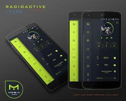 Radioactive Dark Theme Uccw For Android Apk Download Android Theme Android Design Android Apk
