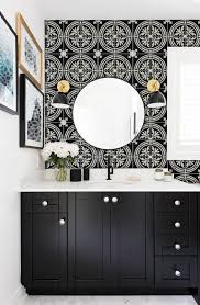Tile Stickers Tiles For Kitchen Bathroom Back Splash Floor Decals Barolo Vinyl Tile Sticker Pack Color Black Black White Bathrooms Bathroom Makeover White Interior Design