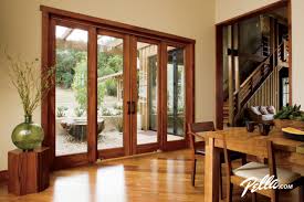 Pella waits for its glass. Pella Architect Series 4 Panel Sliding Patio Door Modern Esszimmer Cedar Rapids Von Pella Windows And Doors Houzz