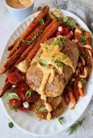 Tofurkey vegan roasted maple cinnamon butternut squash! Thanksgiving Vegan Holiday Roast Recipe Veggie Society