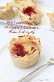 Mini Kasekuchlein Rezept Yufka Teig Kuchen Rhabarber