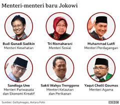 Soal reshuffle kabinet indonesia maju, hari ini, 28 april 2021 jokowi akan melantik menteri baru di istana negara, jakarta. Perombakan Kabinet Jokowi Lantik Enam Menteri Dan Lima Wamen Seperti Apa Visi Tri Rismaharani Dan Sandiaga Uno Bbc News Indonesia