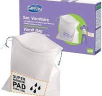 Vomit Bag with Super Absorbent Pad