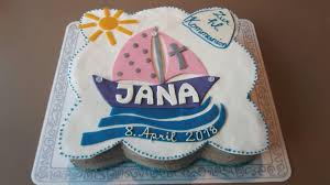 Kommunion Erstkommunion Torte Mit Jesus In Einem Boot Kommunion Kommunion Deko Erstkommunion