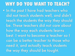 So, there are so many reasons why i want to become a teacher. Pot By Charlece Lake