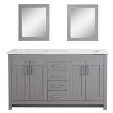 w bath vanity in sterling gray