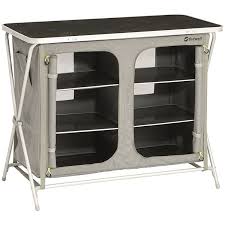 Outwell Aruba Camping Cupboard With Table Top Camping Furniture Camping Table Cupboard