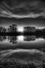 Black And White Ponds Black White Art Dark Landscape Black And White Photography