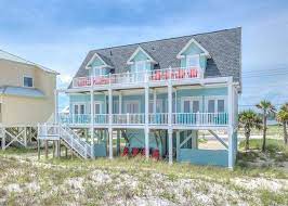 Gulf shores rentals will waive your liability for unintentional damages to the rental unit that occur during your stay in an amount up to $1,500 provided that all such unintentional damages are disclosed to management prior to checkout. Blue Heron Beachfront 5 Bedroom Vacation Home Rental Gulf Shores Al With Pool 137372 Find Rentals