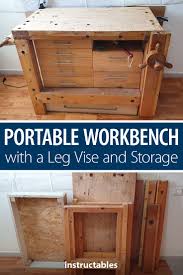I needed a workbench for all these projects that i was starting and i was tired of getting out a piece of plywood and the sawhorses every time. Diy Workbench With Drawers And Wheels