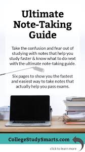 Ultimate Note Taking Guide For College Students Six Pages To Show You The Fastest And Easiest School Motivation College Note Taking High School College Notes