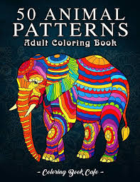 Sheets for preschoolers cover asian and african animals for their first geography lessons, while bible scenes of noah's ark and the nativity animals are ideal free activities for sunday school. 50 Animal Patterns An Adult Coloring Book Featuring 50 Fun And Relaxing Animal Designs Including Horses Bears Tigers Birds And Many More Cafe Coloring Book Amazon Co Uk Books