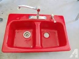 kohler red cast iron sink nice $125