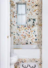 Bathtub terrazzo tiles recipe for banana. Two Graphic Bathroom Tile Ideas Courtesy Of Tali Roth