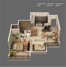 Two Bedroom Apartments Are Ideal For Couples And Small Families Alike As One Of T Small House Design Small House Building Plans Small House Design Philippines