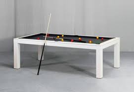 Picesis White Billiards N More Modern Pool Table Pool Table Dining Table Billiards Dining Table
