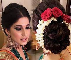 Popular Inspiration 32 Gajra Bun Hairstyle Cute Hairstyles For Medium Hair Bridal Hair Buns Bun Hairstyles