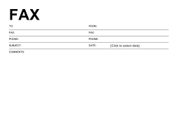 Fax Cover Sheet Template Exceltemplate