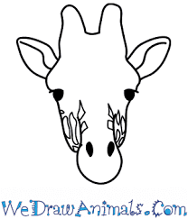 How to draw a giraffe step by step easy for kids. How To Draw A Giraffe Face
