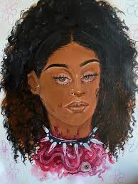 I rarely love my paintings instantly. It usually takes me a couple of days  to get used to them. But this one I love 🖤