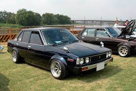 Toyota Corolla Ke70 With Overfenders And Watanabe S Corolla Ke70 Toyota Corolla Corolla