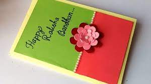 Add decorative gemstones, chains, and mirrors to your rakhi so it stands out during the ceremony. How To Make Rakshabandhan Card At Home Raksha Bandhan Card Idea Youtube