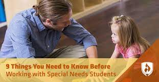 This depends on the type of teacher. 9 Things You Need To Know Before Working With Special Needs Students Rasmussen University