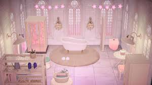 Everything about this bathroom reads smooth and sleek: Finished Designing My Pink Bathroom Animalcrossing
