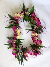 Pin By Lani Gallimore On Grad 21 In 2021 Flower Lei Orchid Lei Fresh Flowers